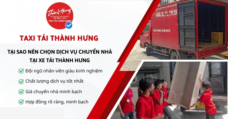 Những lý do bạn nên lựa chọn sử dụng dịch vụ chuyển nhà Quận Long Biên tại Xe Tải Thành Hưng